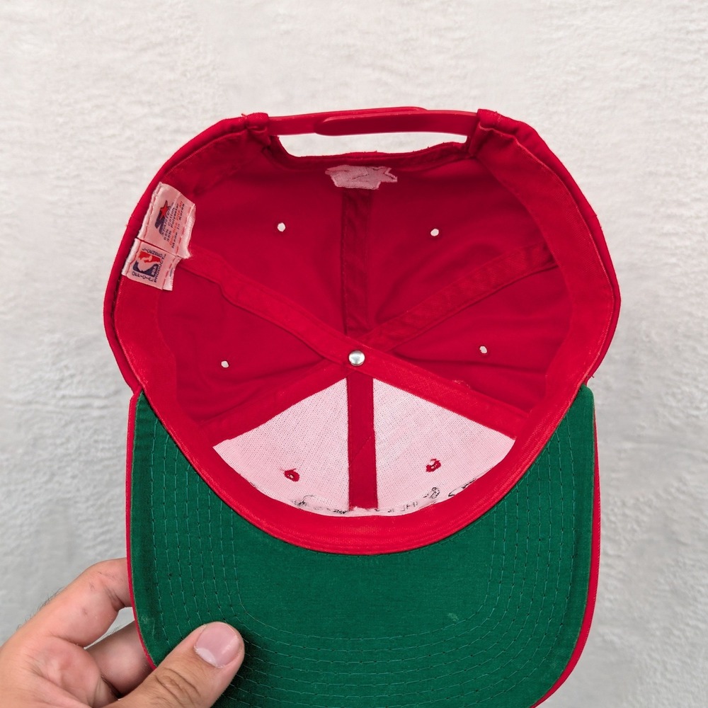 VTG Chicago Bulls Starter Hat Men's OSFA Red Green NBA Snapback Streetwear 90s - Picture 5 of 15